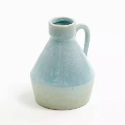 Vases>Kirklands Home Blue Ombre Ceramic Jug Vase, 6 in.