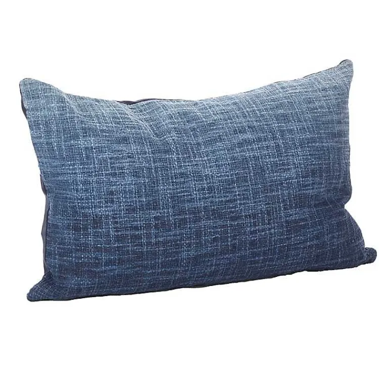 Pillows>Kirklands Home Ombre Down Filled Lumbar Throw Pillow Blue