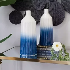 Decorative Bowls & Jars>Kirklands Home Blue Ombre 2-pc. Coastal Jars