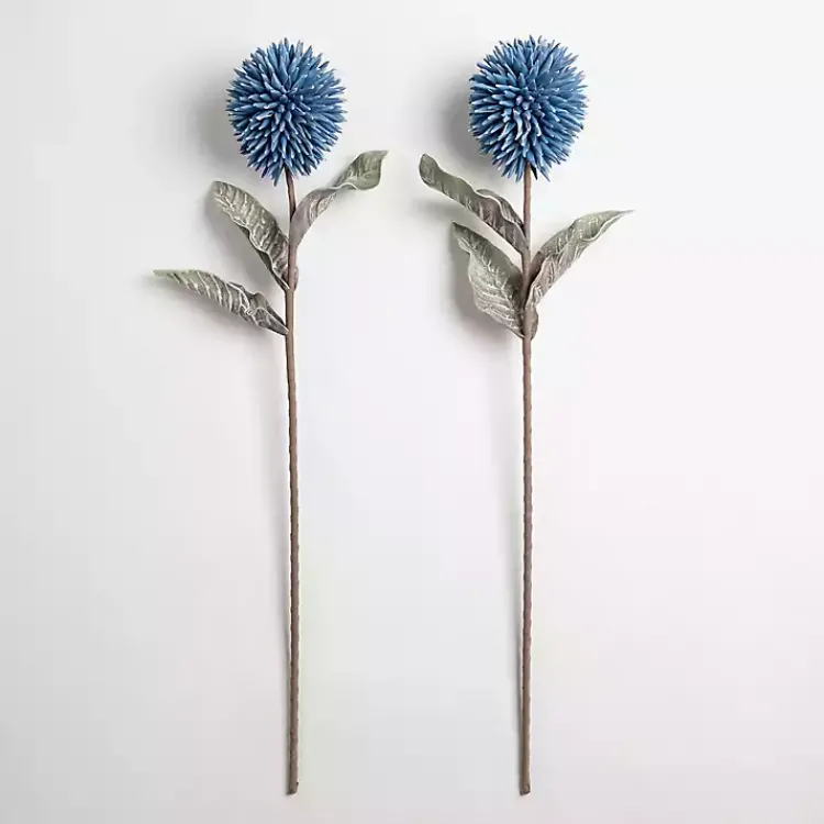 Stems & Bouquets>Kirklands Home Ombre Thistle Flower Stem Blue