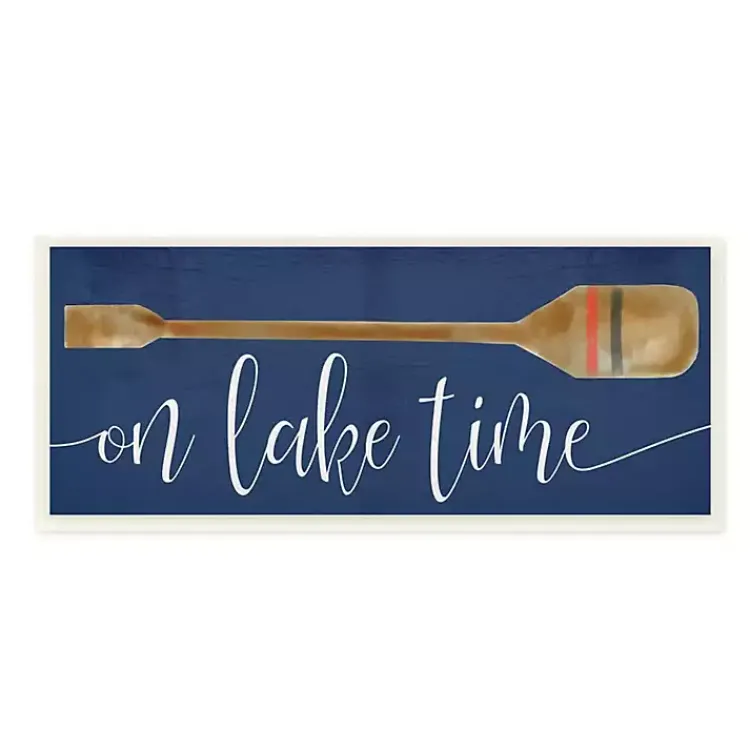 Kirklands Home On Lake Time Wall Plaque Blue Online