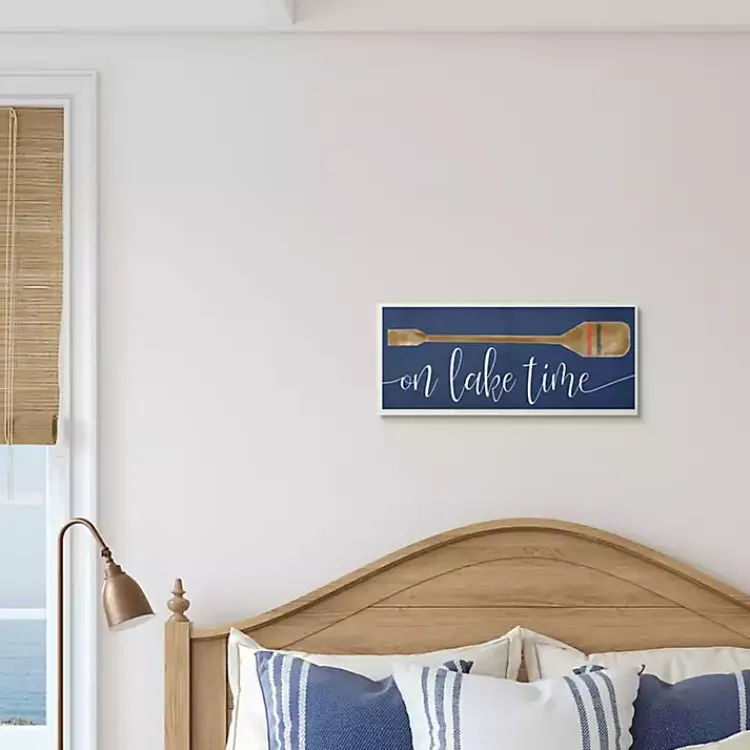 Kirklands Home On Lake Time Wall Plaque Blue Online