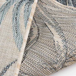 Kirklands Home Palm Fronds Lava Indoor/Outdoor Area Rug, 5x7 Blue Discount