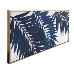 Kirklands Home Blue Palms Framed Canvas Art Print Sale