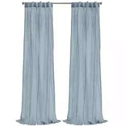 Kirklands Home Paloma Curtain Panel, 95 in. Blue Discount