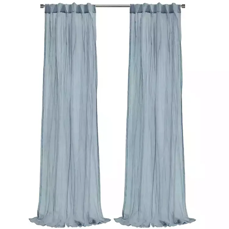 Kirklands Home Paloma Curtain Panel, 95 in. Blue Discount