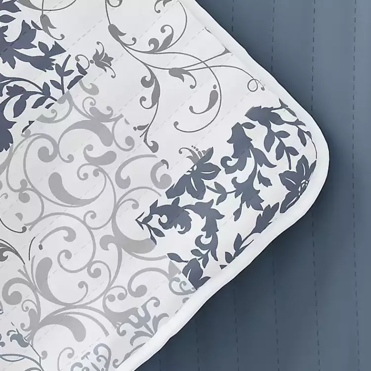 Kirklands Home Blue Patchwork Reversible 3-pc. Queen Quilt Set Sale