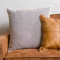 Pillows>Kirklands Home Pinstripe Pillow, 22 in. Blue