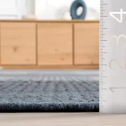 Kirklands Home Plaid Emily Henderson x RugsUSA Area Rug, 5x8 Blue Clearance