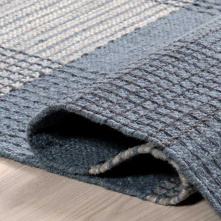 Kirklands Home Plaid Emily Henderson x RugsUSA Area Rug, 6x9 Blue Hot