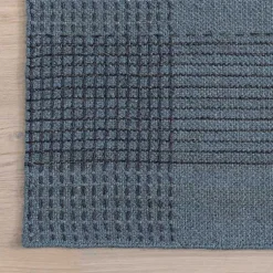 Kirklands Home Plaid Emily Henderson x RugsUSA Area Rug, 3x5 Blue New