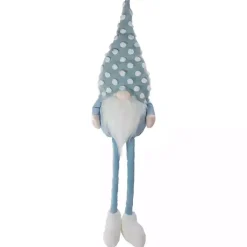 Statues & Figurines>Kirklands Home Blue Polka Dotted Gnome Shelf Sitter