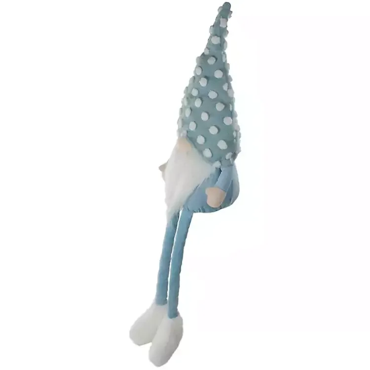 Statues & Figurines>Kirklands Home Blue Polka Dotted Gnome Shelf Sitter