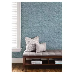 Kirklands Home Poplin Peel & Stick Wallpaper Blue Best