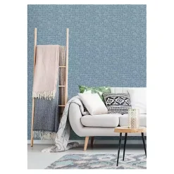 Kirklands Home Poplin Peel & Stick Wallpaper Blue Best