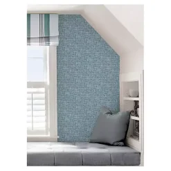 Kirklands Home Poplin Peel & Stick Wallpaper Blue Best