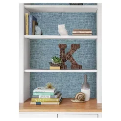 Kirklands Home Poplin Peel & Stick Wallpaper Blue Best