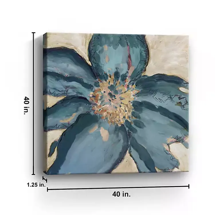 Kirklands Home Blue Poppy Giclee Canvas Art Print Clearance