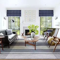 Kirklands Home Blue Portland Emily Henderson x RugsUSA Rug, 9x12