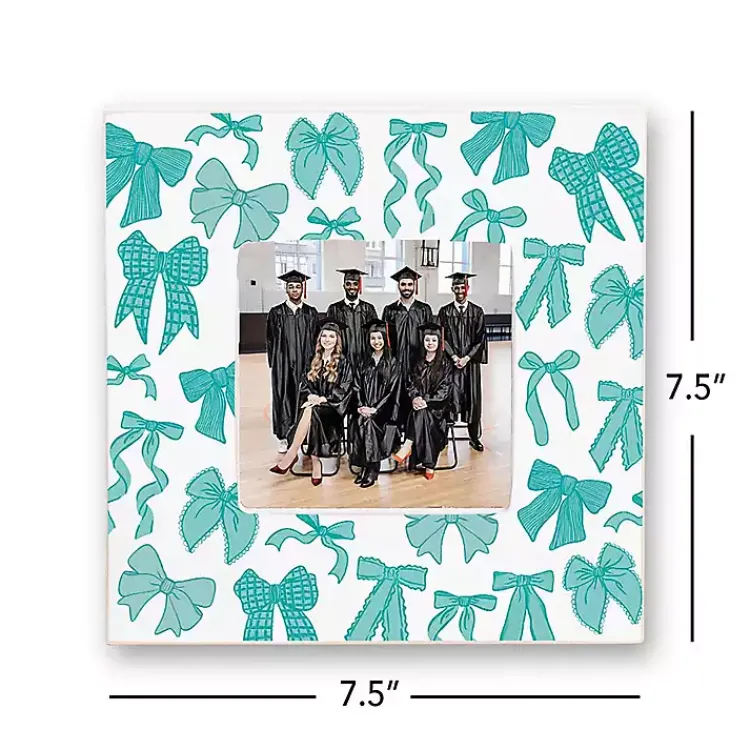 Picture Frames>Kirklands Home Blue Preppy Bows Picture Frame