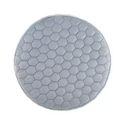 Kirklands Home Blue Quilted Honeycomb Ottoman Online