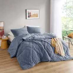 Kirklands Home Quilted Teddy 3-pc. King Comforter Set Blue Online