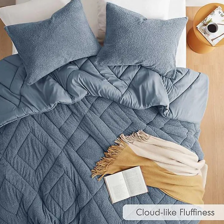 Kirklands Home Quilted Teddy 3-pc. King Comforter Set Blue Online