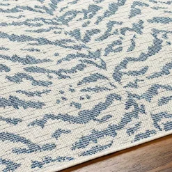 Kirklands Home Blue Ravello Outdoor Rug, 5x7 New