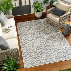Kirklands Home Blue Ravello Outdoor Rug, 7x10 Discount