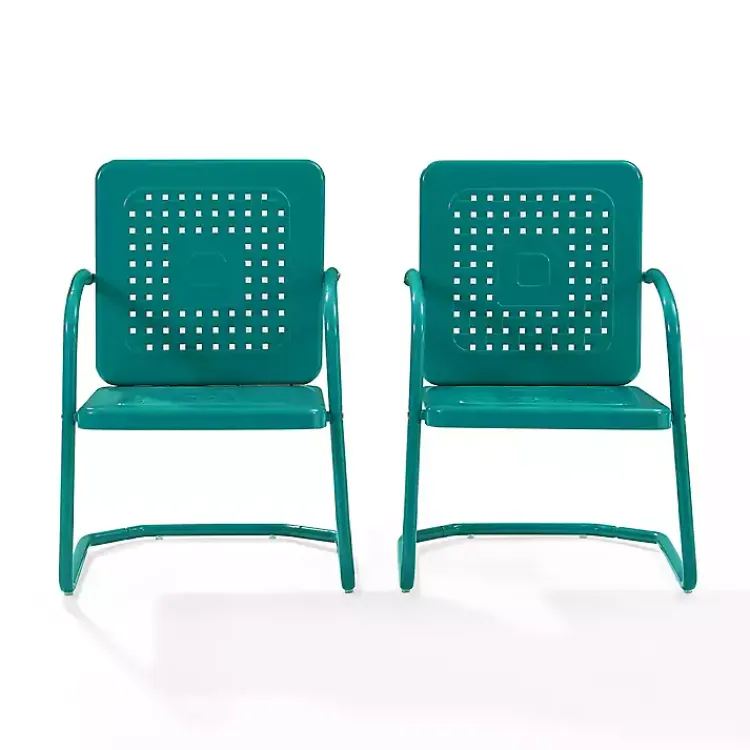 Kirklands Home Retro Basket Weave Chairs, Set of 2 Blue Best