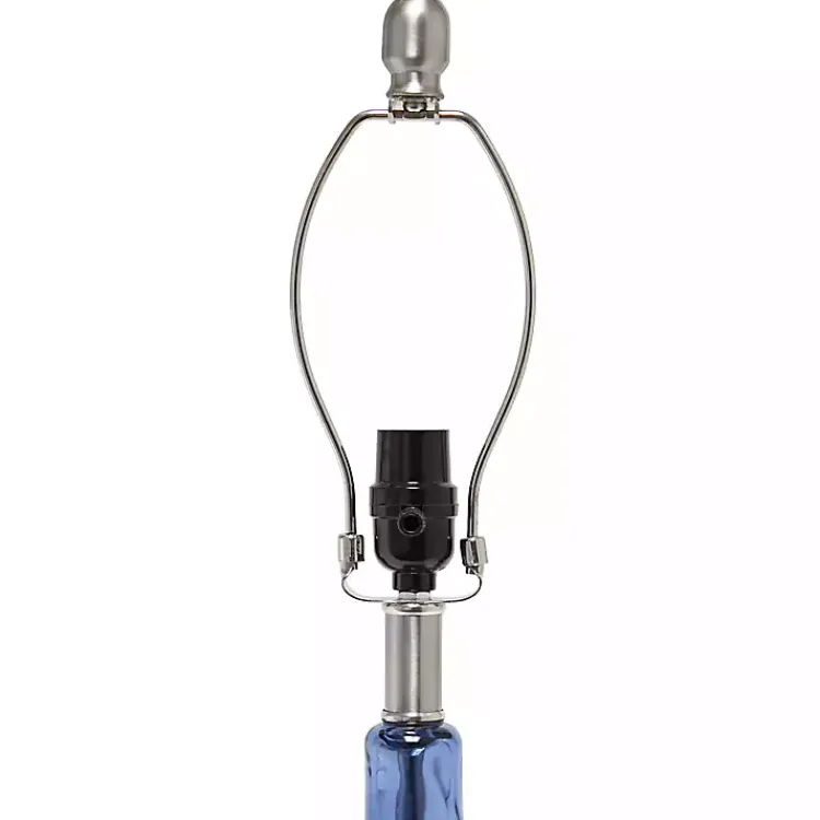 Kirklands Home Rippled Glass Droplet Table Lamp Blue Best