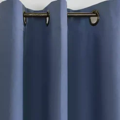 Kirklands Home Room Darkening Curtain Panel Set, 95 in. Blue Clearance