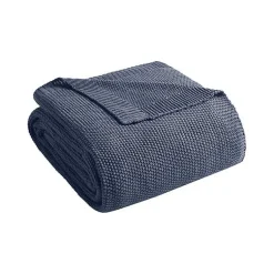 Blankets & Throws>Kirklands Home Rylan Knit Throw Blanket Blue