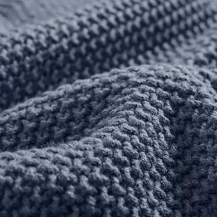 Blankets & Throws>Kirklands Home Rylan Knit Throw Blanket Blue