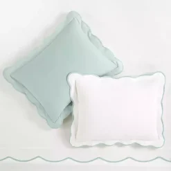 Kirklands Home Blue Scallop Edge 3-pc. King Duvet Cover Set Discount