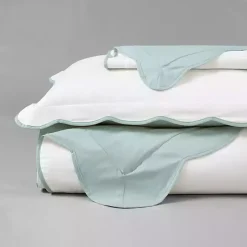 Kirklands Home Blue Scallop Edge 3-pc. King Duvet Cover Set Discount