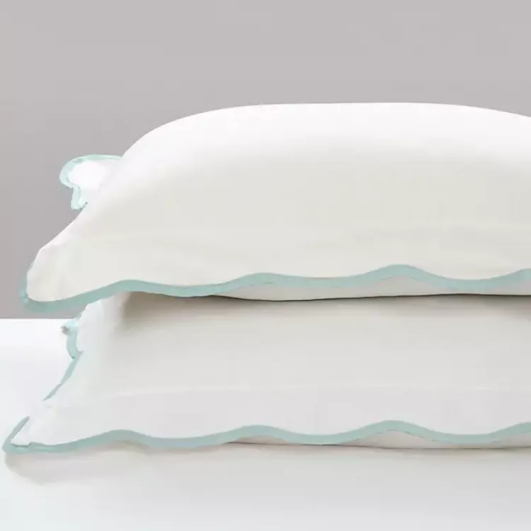 Kirklands Home Blue Scalloped Edge 3-pc. Full/Queen Comforter Set