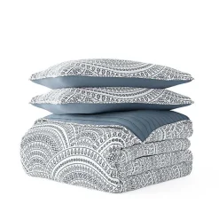 Kirklands Home Blue Scalloped Reversible 2-pc. Twin Quilt Set Clearance