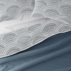 Kirklands Home Blue Scalloped Reversible 3-pc. King Quilt Set Best