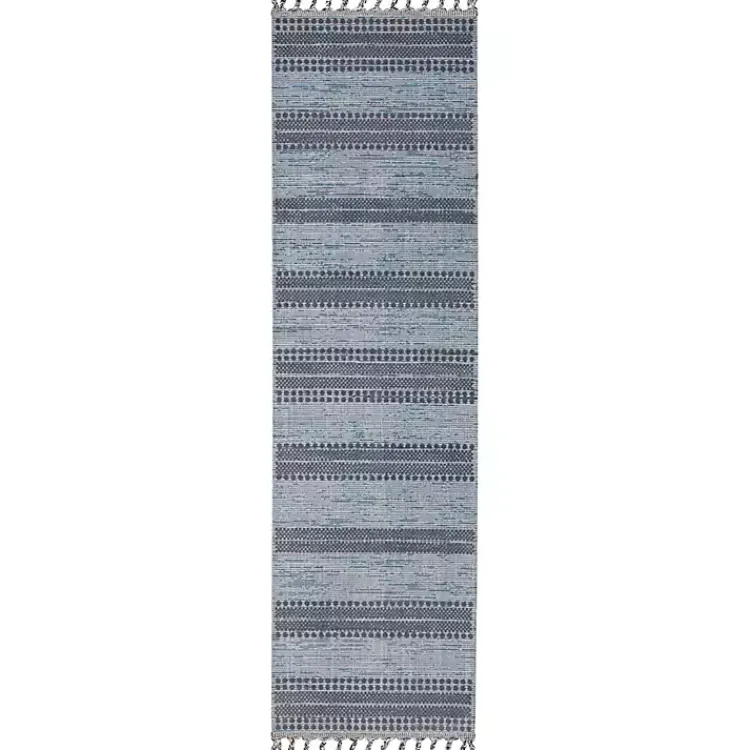 Kirklands Home Scandinavian Stripe Runner Blue Hot