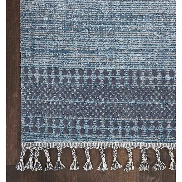 Kirklands Home Scandinavian Stripe Runner Blue Hot