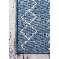 Kirklands Home Blue Serna Tribal Outdoor Area Rug, 8x11 Online