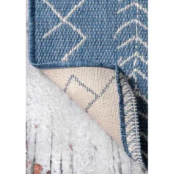 Kirklands Home Blue Serna Tribal Outdoor Area Rug, 8x11 Online