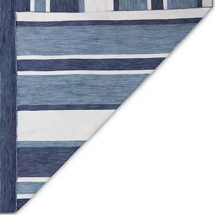 Kirklands Home Blue Shades Striped Indoor/Outdoor Area Rug, 5x7 Hot