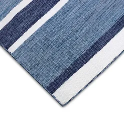 Kirklands Home Blue Shades Striped Indoor/Outdoor Area Rug, 5x7 Hot