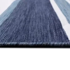 Kirklands Home Blue Shades Striped Indoor/Outdoor Area Rug, 5x7 Hot