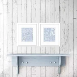 Kirklands Home Blue Shell Silhouettes Framed Art Prints, Set of 2 Discount