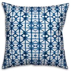 Kirklands Home Blue Shibori Outdoor Pillow Clearance