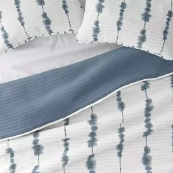 Kirklands Home Blue Shibori Reversible 3-pc. Queen Quilt Set Best