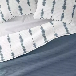 Kirklands Home Blue Shibori Reversible 3-pc. Queen Quilt Set Best